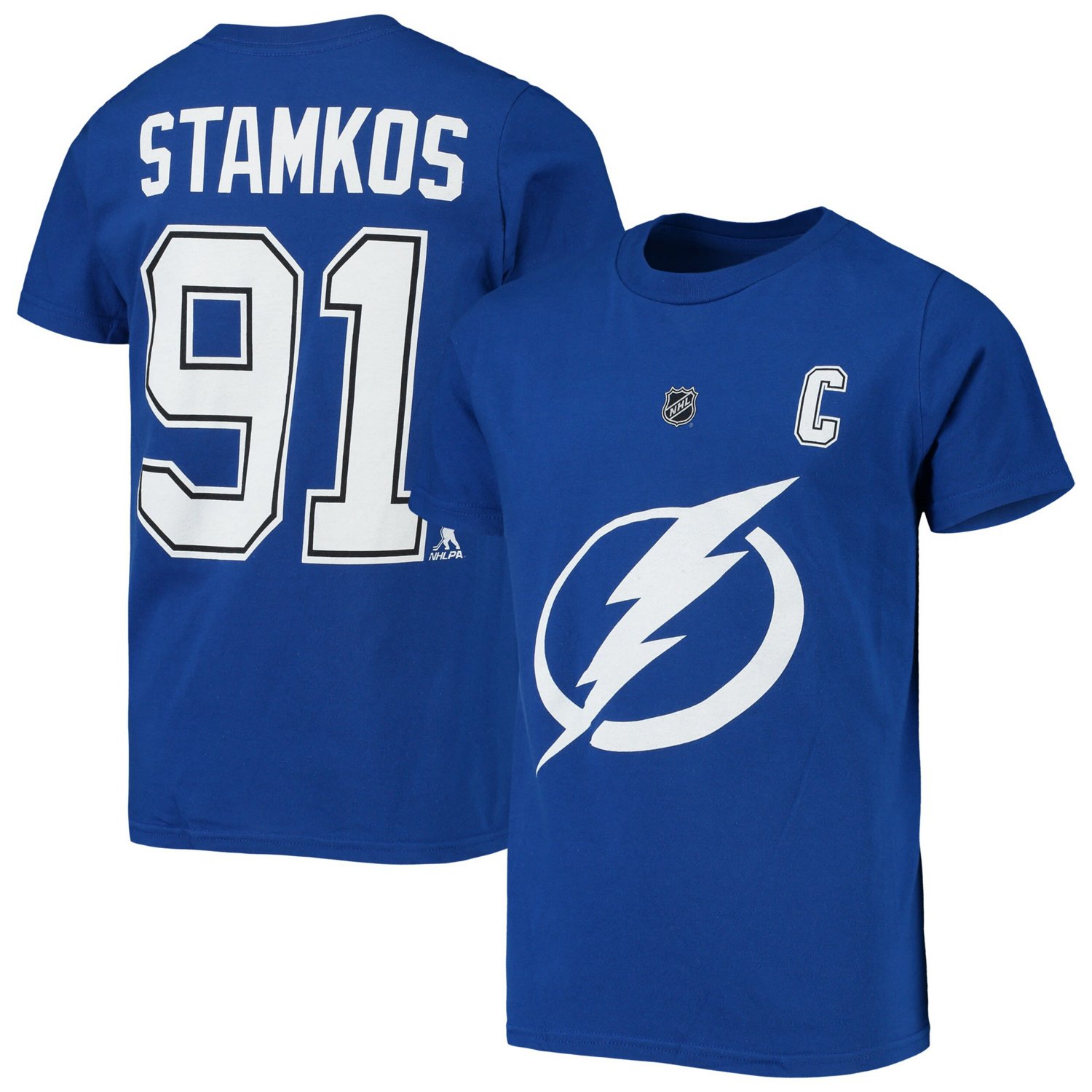 Youth Steven Stamkos Tampa Bay Lightning Player Name  Number T-Shirt