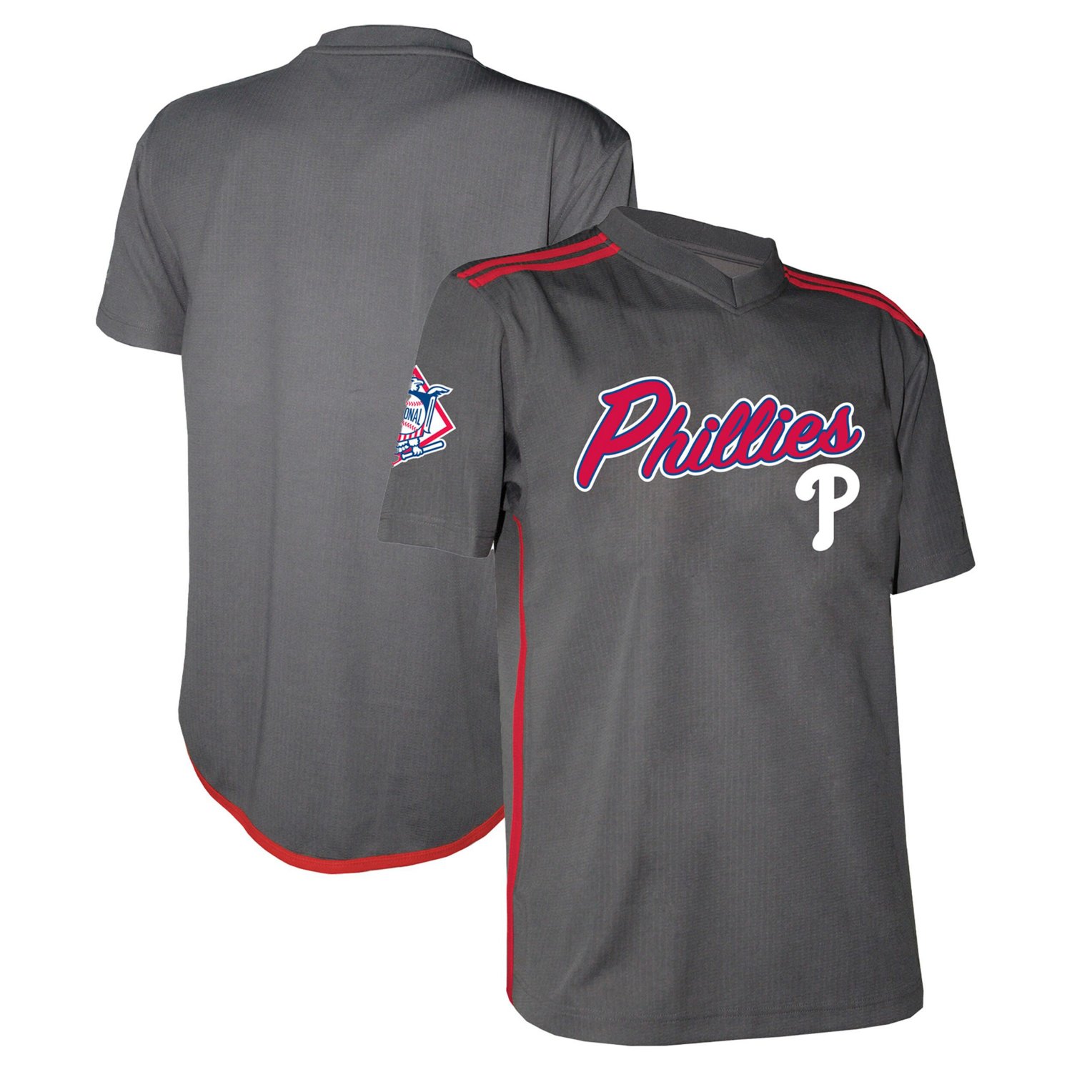 Youth Stitches Philadelphia Phillies Team V-Neck Jersey - view number 1