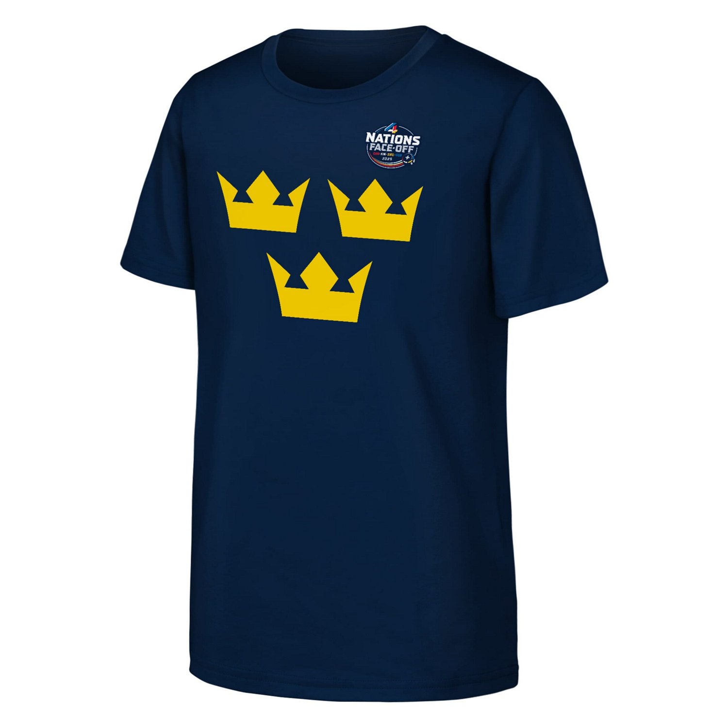 Youth Sweden 2025 4 Nations Face-Off Primary Logo T-Shirt - view number 2