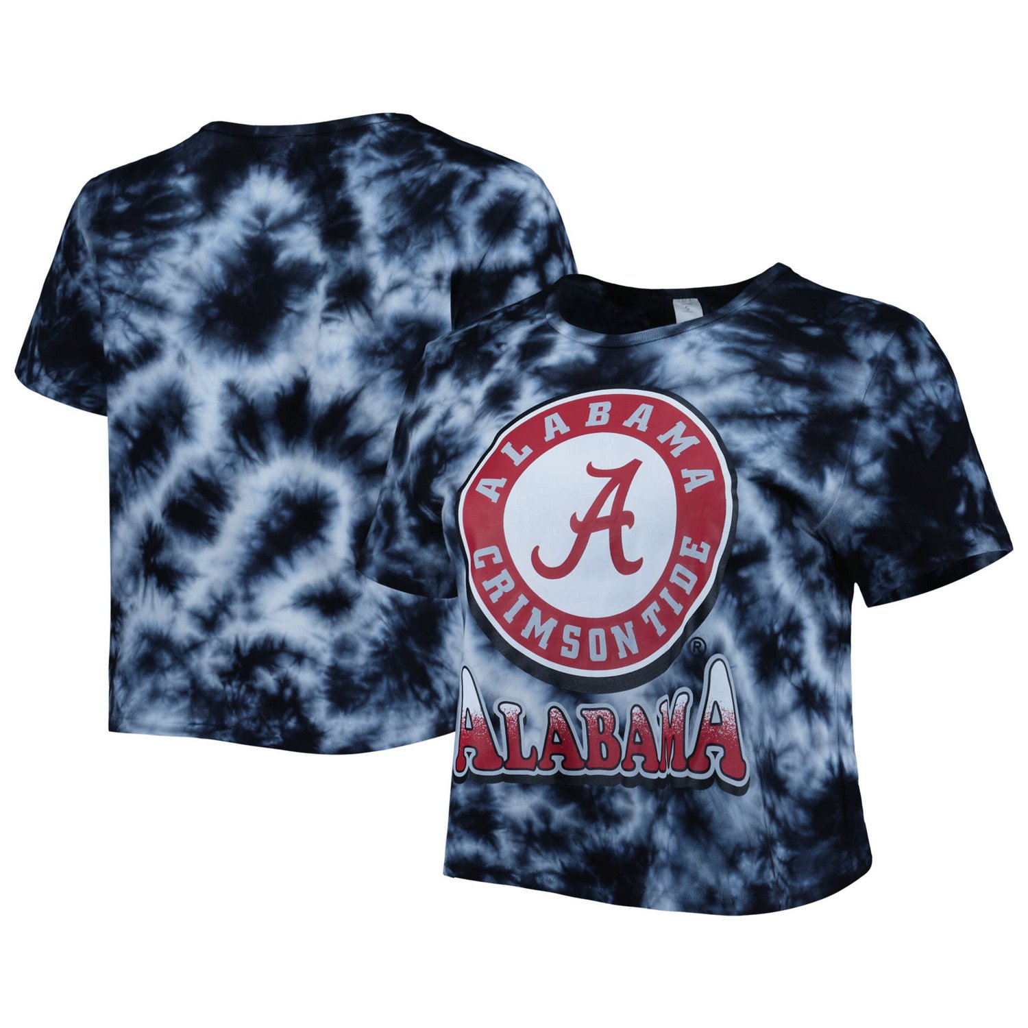 ZooZatz Alabama Crimson Tide Cloud-Dye Cropped T-Shirt