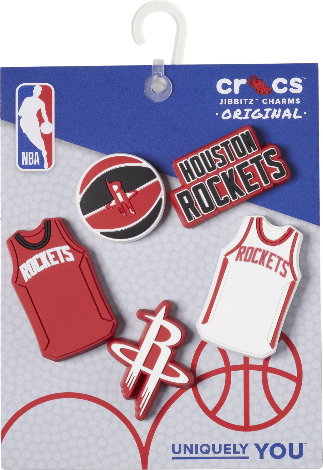 Crocs Houston Rockets Jibbitz 5-Pack