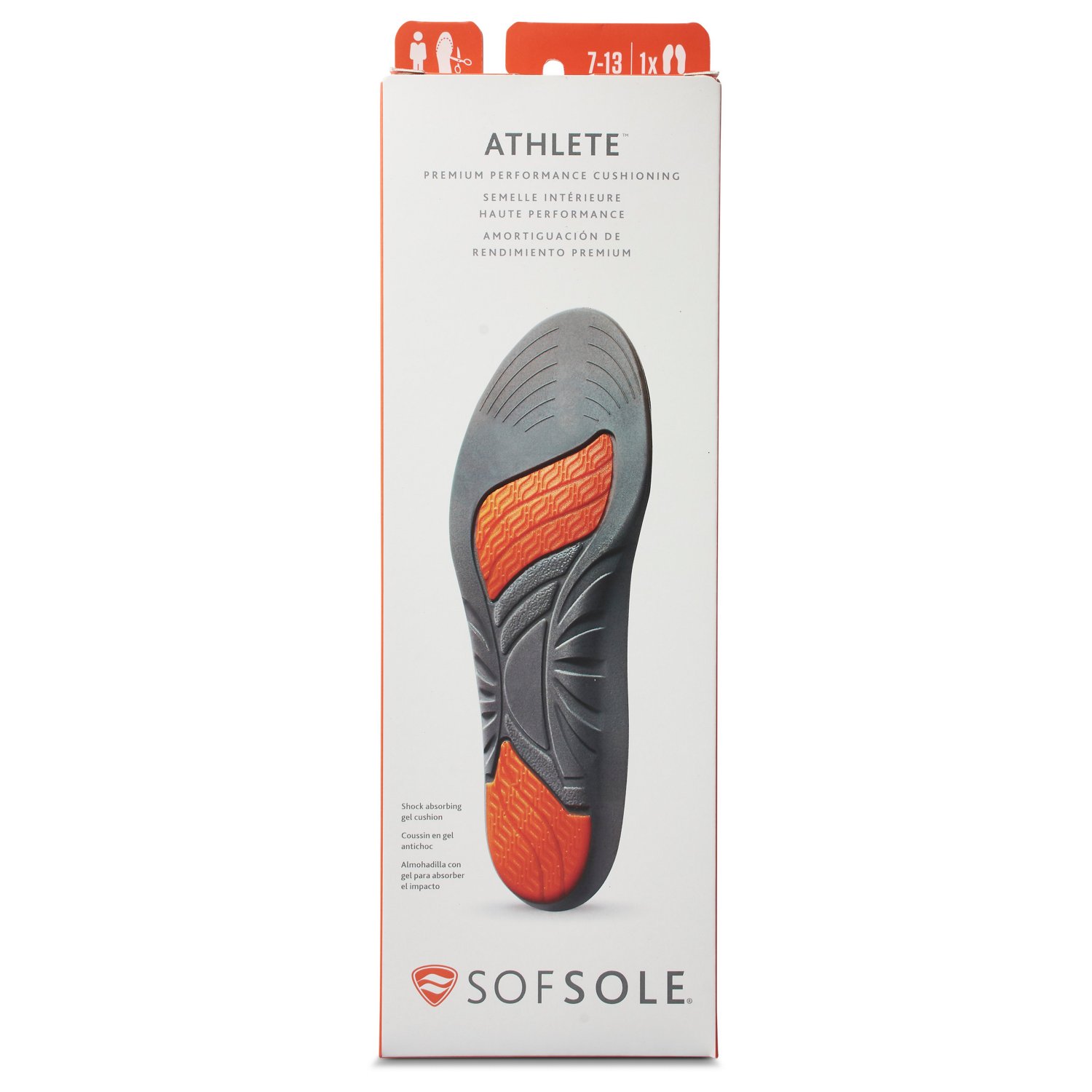 Sof Sole Adults' Athlete TTF Size 7-13 Insoles - view number 8