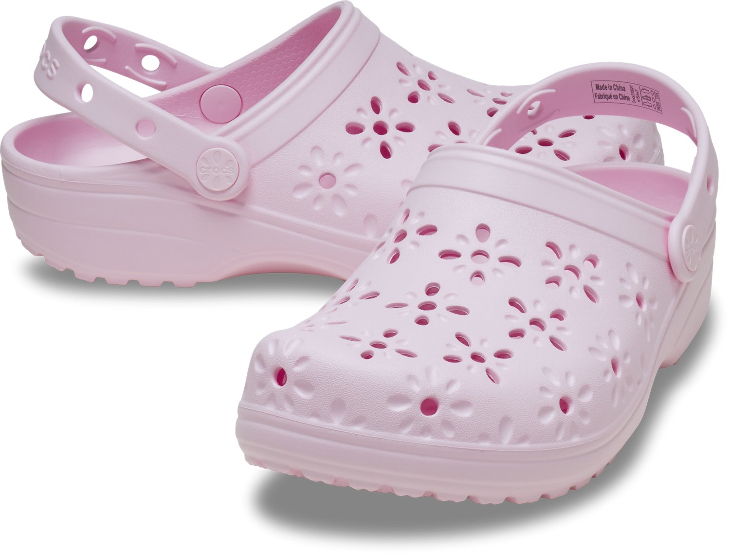 Crocs Adults' Classic Floral Cut Clogs                                                                                           - view number 3