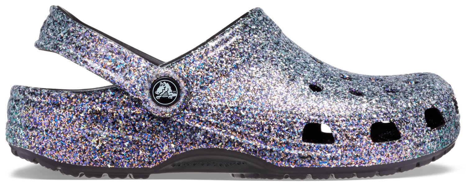 Crocs Adults Classic Glitter III Clogs Academy