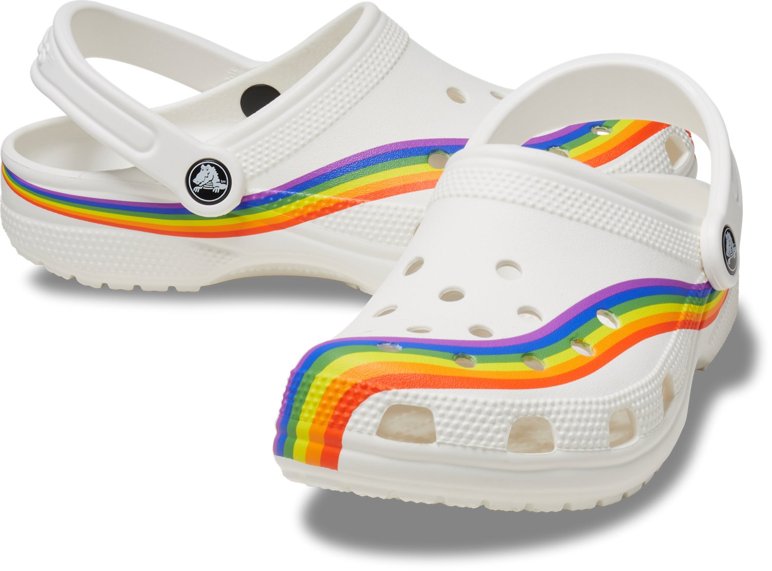 Crocs Adults' Classic Rainbow Clogs - view number 5