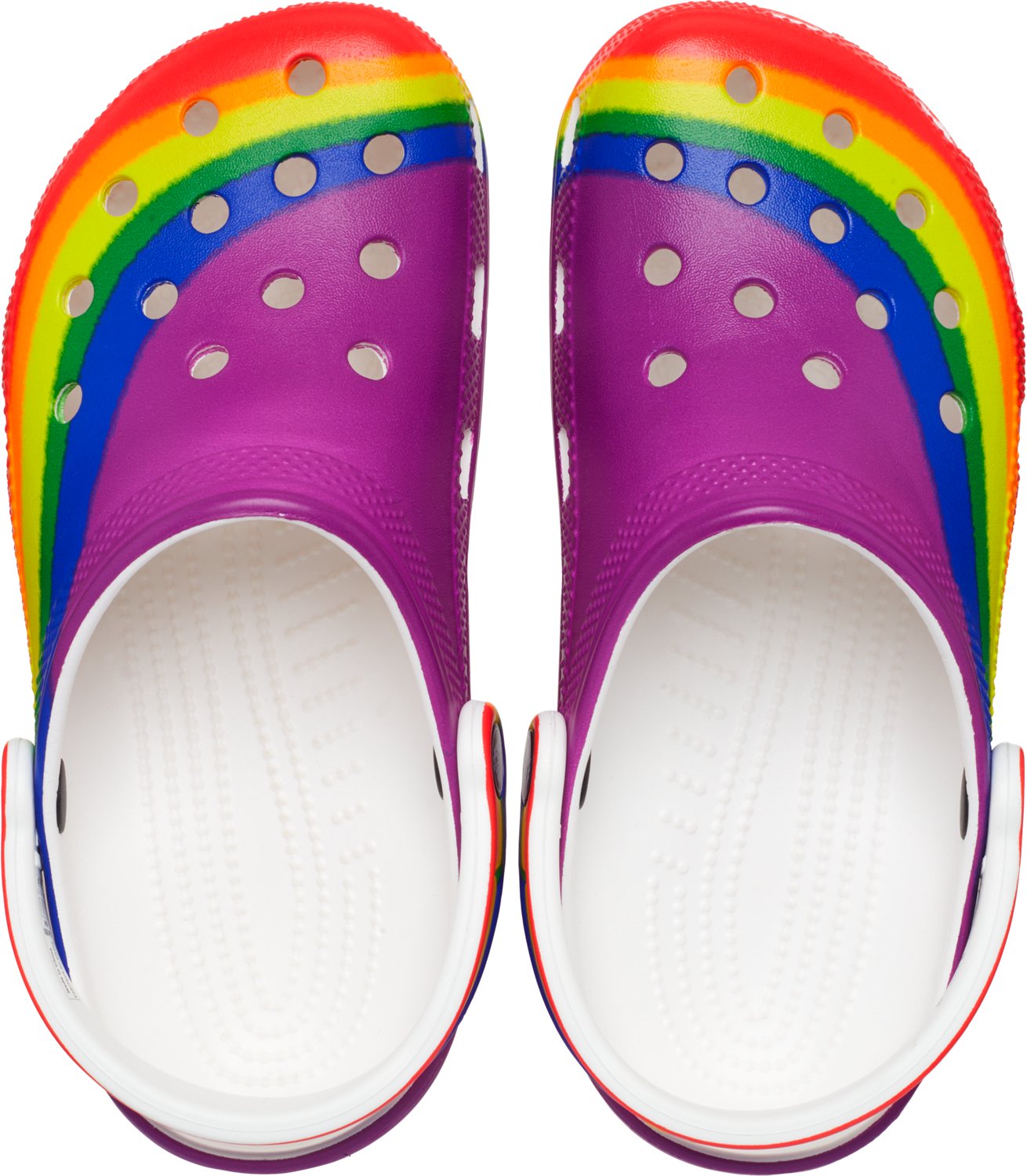 Rainbow crocs fashion adults