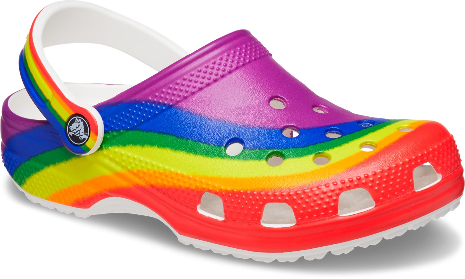 Crocs Adults' Classic Rainbow Dye Clogs                                                                                          - view number 2