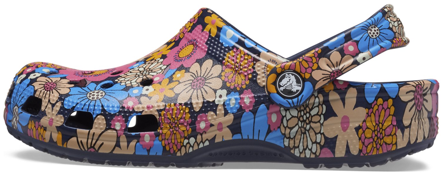 Crocs Adults' Classic Retro Floral Clogs                                                                                         - view number 3
