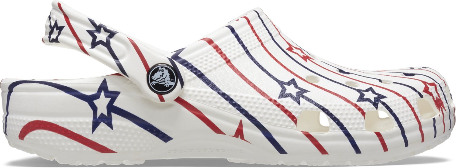 Personalized Houston Astros American Flag Crocs Clog Shoes - T