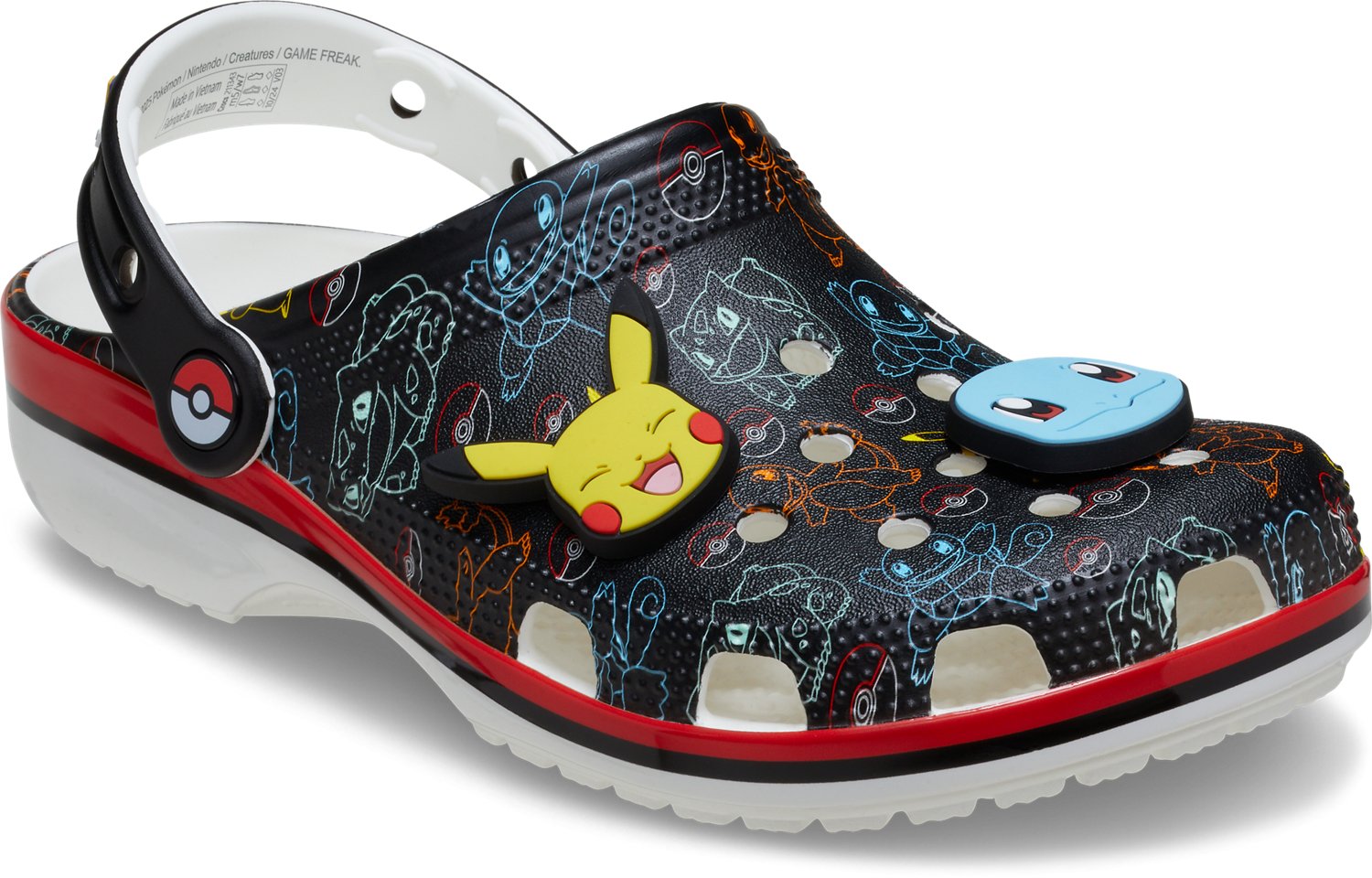 NWT Classic Pokemon  2 Crocs Mens Size 12 Colorful Graphics Breathable Amazon.com | Crocs Adult-Unisex Classic Pikachu Clogs  main image 3
