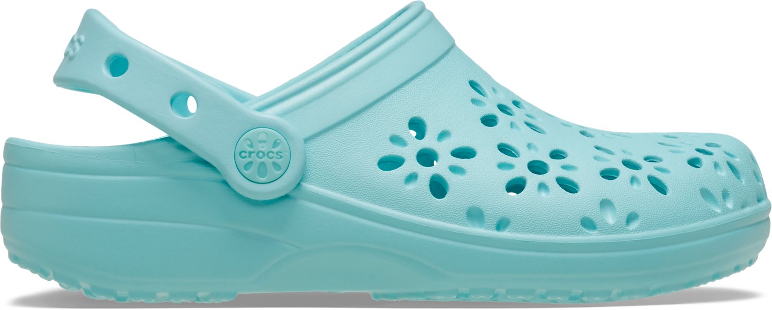 Crocs Kids' Classic Floral Cut Out Clog GS                                                                                       - view number 1