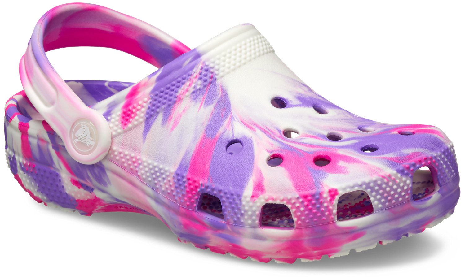 Crocs Kids' Classic Glow Marbled Clogs - view number 2