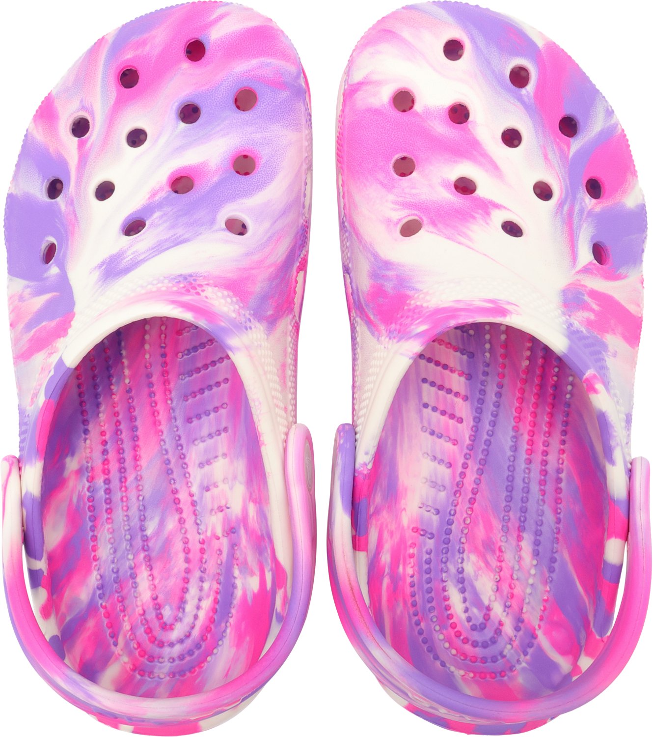 Crocs Kids' Classic Glow Marbled Clogs - view number 4