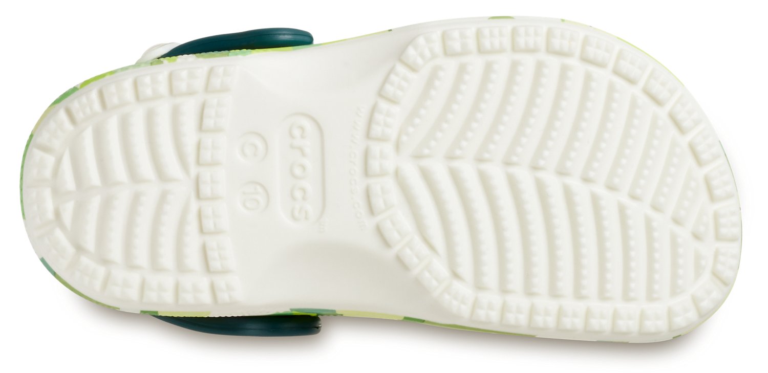 Crocs Kids' Classic Glow Slime Monster TD Clogs - view number 6