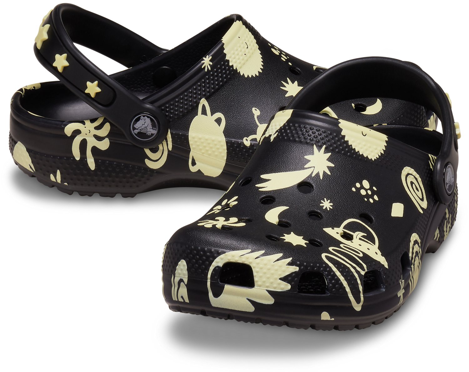 Crocs Kids' Classic Glow Space Clogs - view number 7