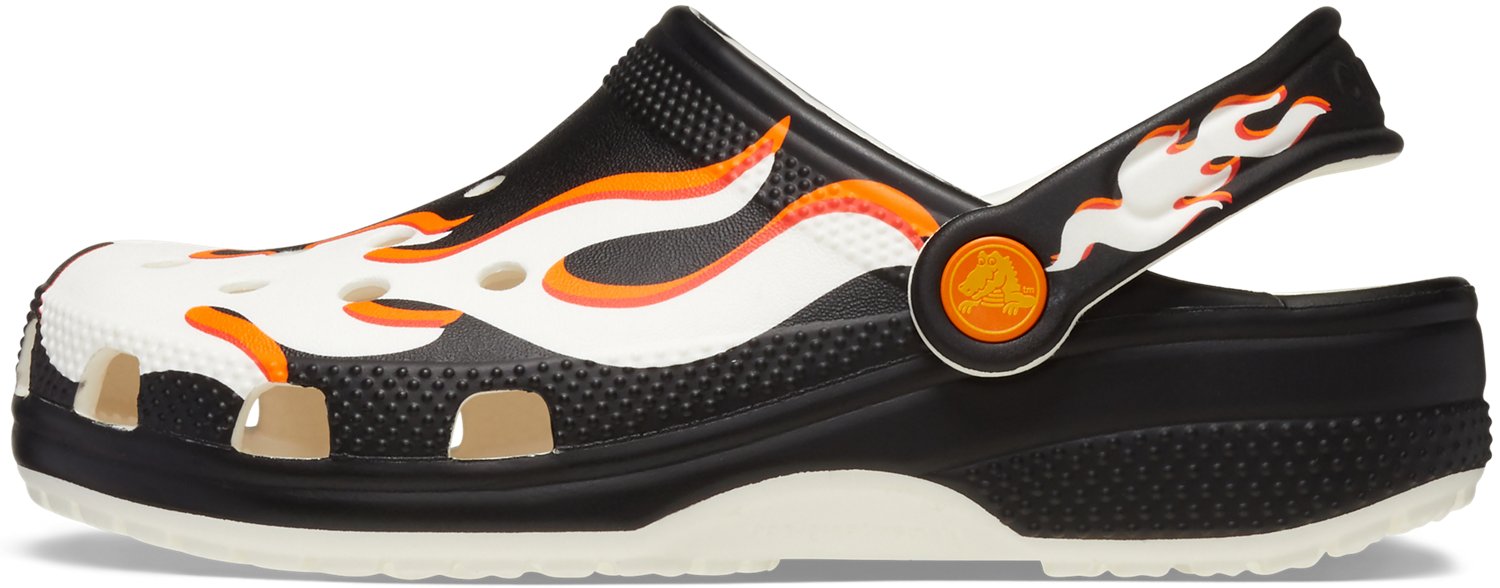 Crocs Kids' Classic Graphic Glow Flame Clogs                                                                                     - view number 3