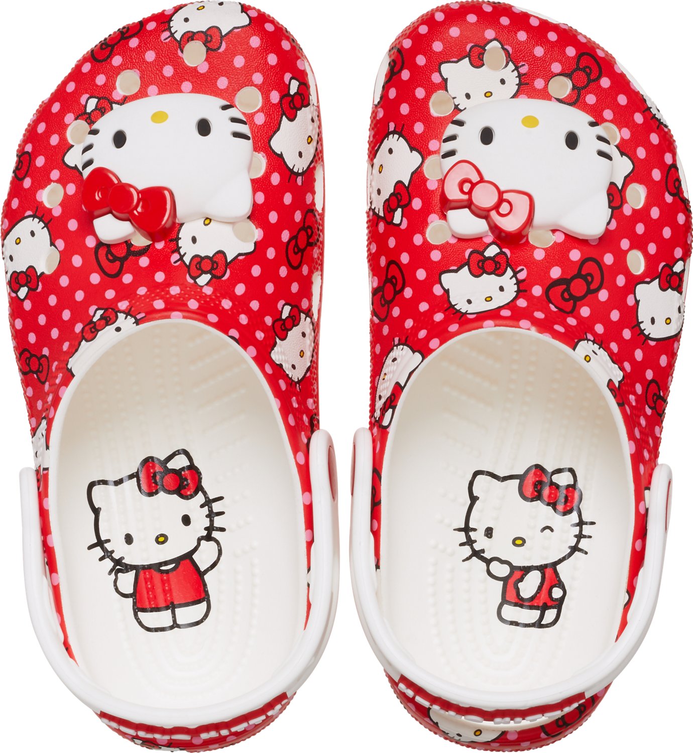 Crocs Kids' Classic Hello Kitty Red Clogs - view number 5