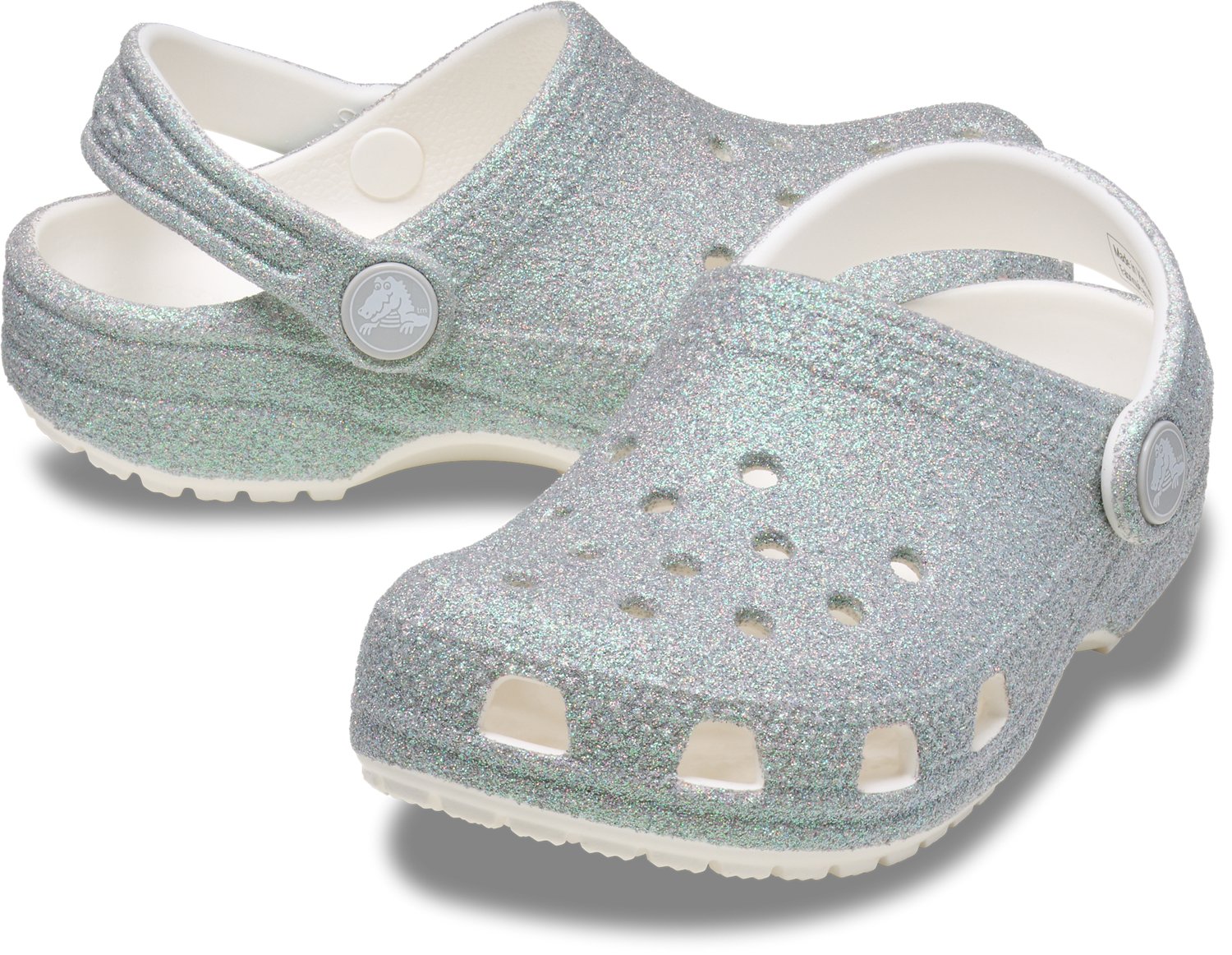 Crocs Kids' Iridescent Glitter Clog TD - view number 3