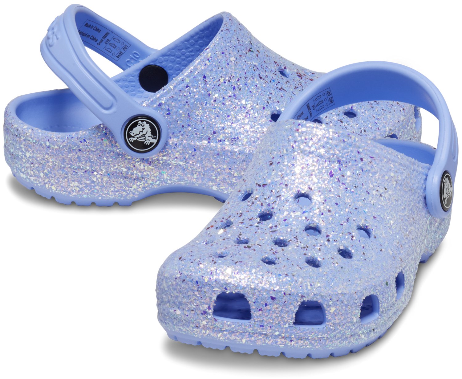Crocs Toddler Classic Glitter III Clogs - view number 7