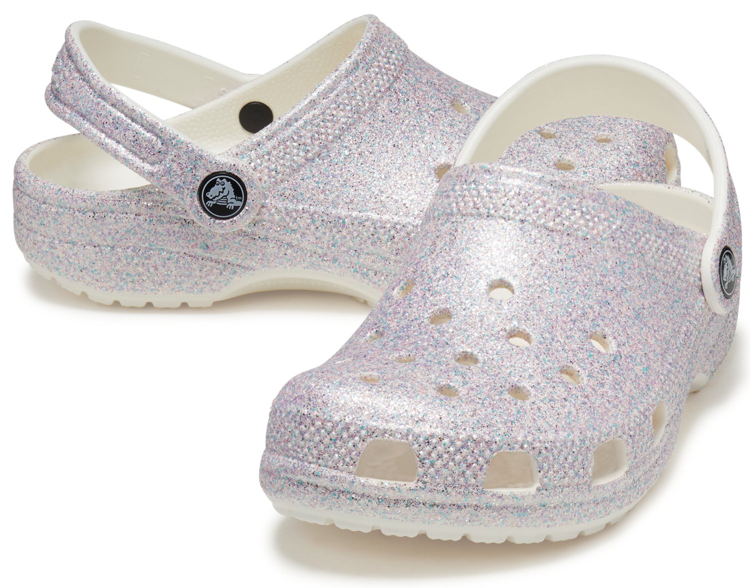 Crocs Toddler Girls' Classic Glitter Clogs                                                                                       - view number 7