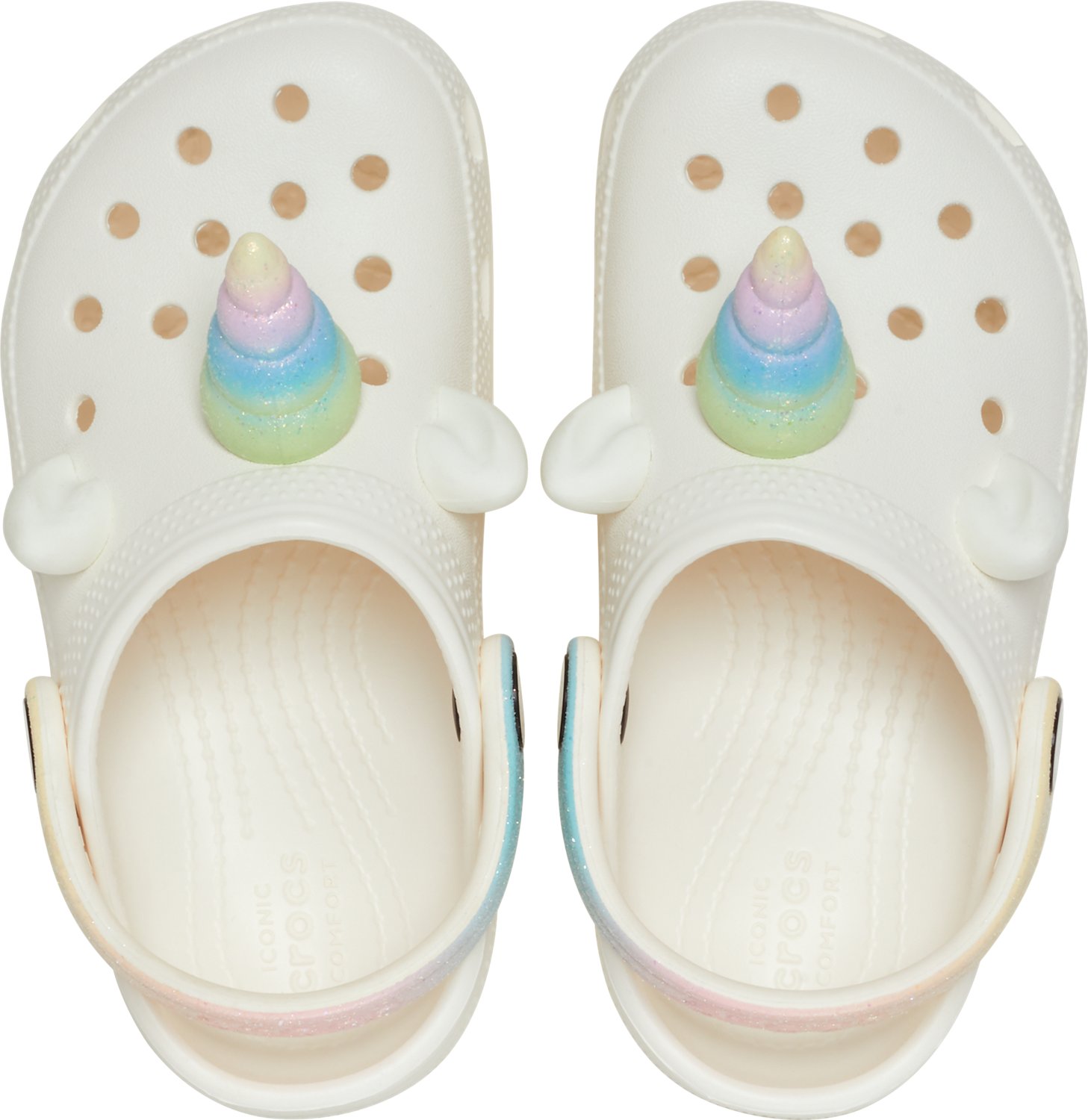 Crocs Toddlers' Classic Rainbow Unicorn Clog - view number 3