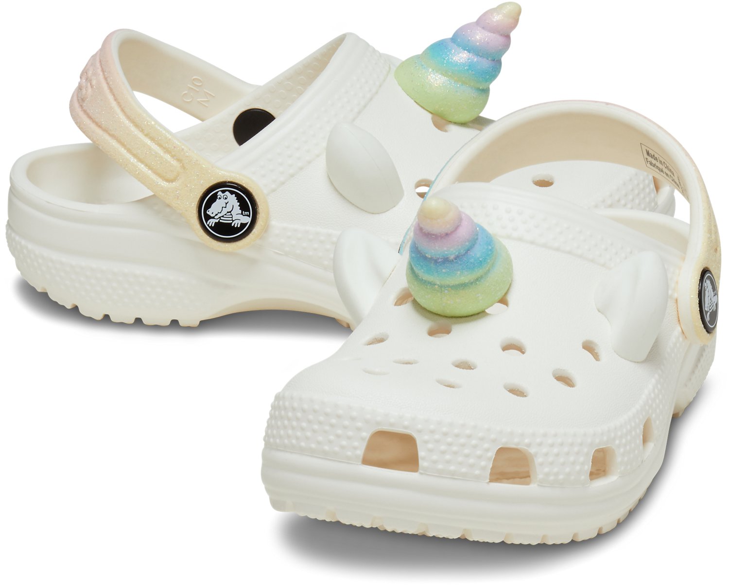 Crocs Toddlers' Classic Rainbow Unicorn Clog - view number 5