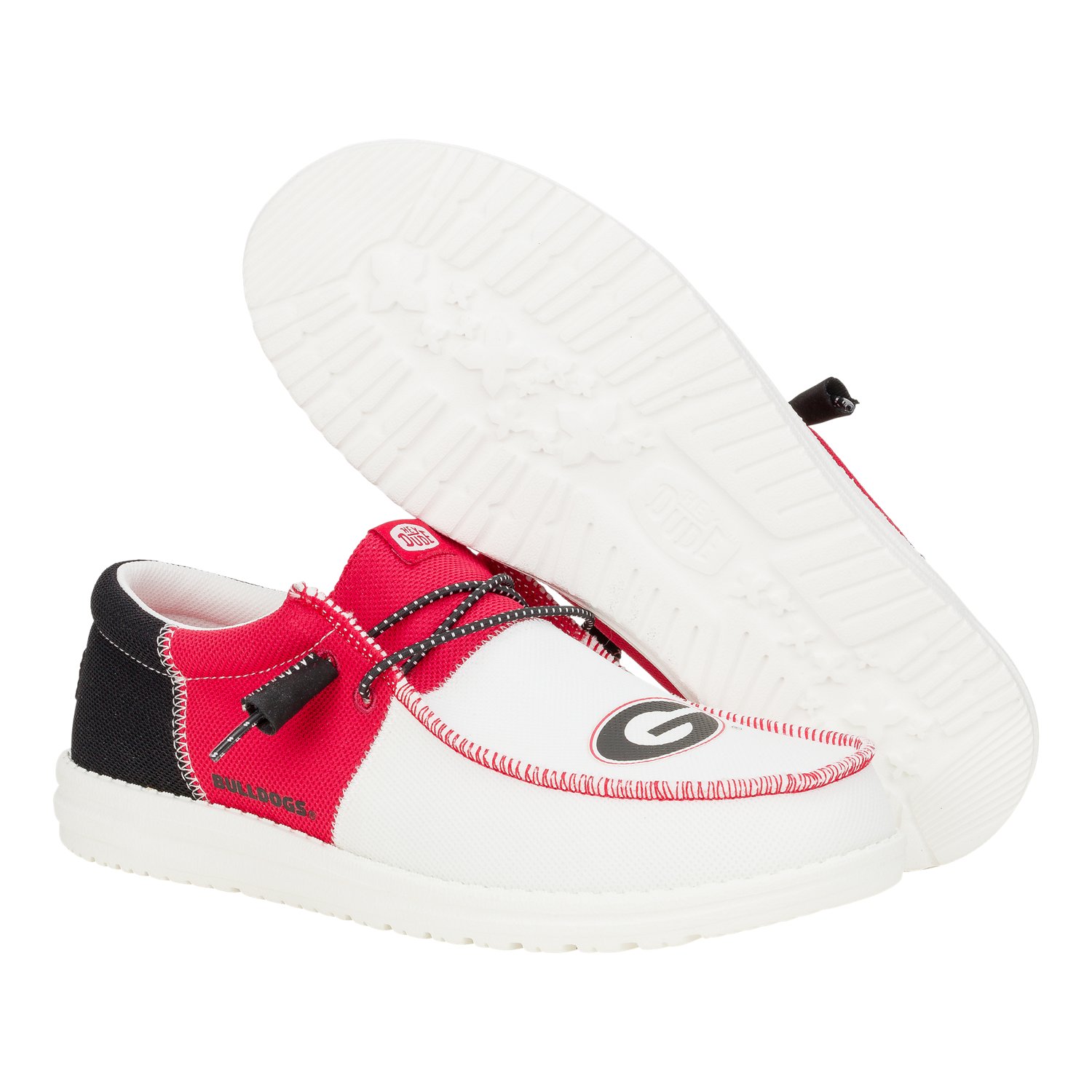 HEYDUDE Wally Mens' Tri University Of Georgia Slip-On Shoes                                                                      - view number 4