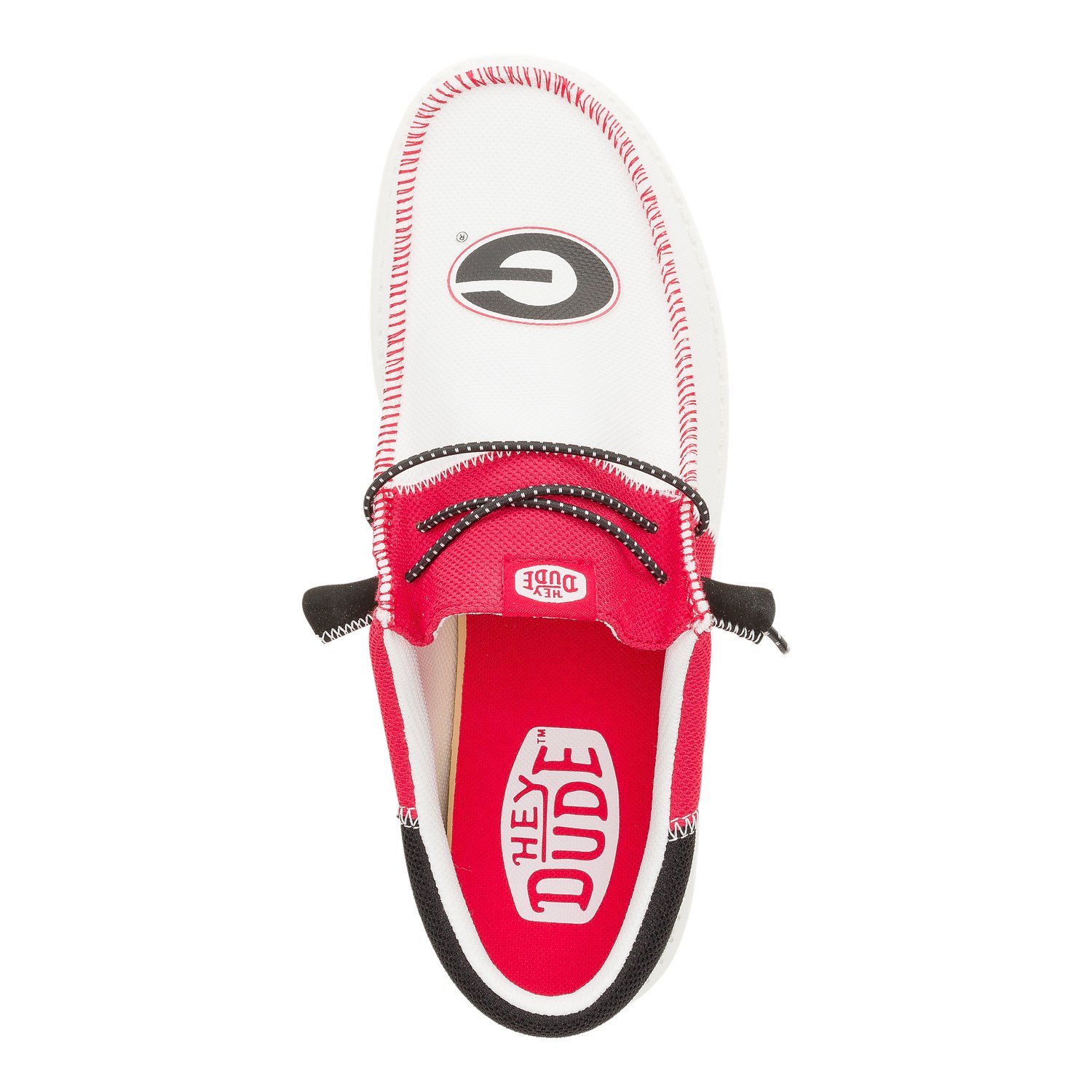 HEYDUDE Wally Mens' Tri University Of Georgia Slip-On Shoes                                                                      - view number 6