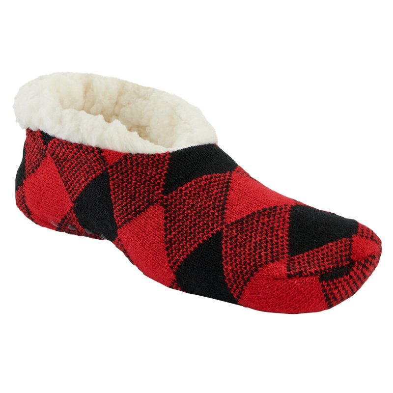 Magellan Youth Buff Check 2.0 Lodge Slippers Red/Black, Small - Slippers at Academy Sports