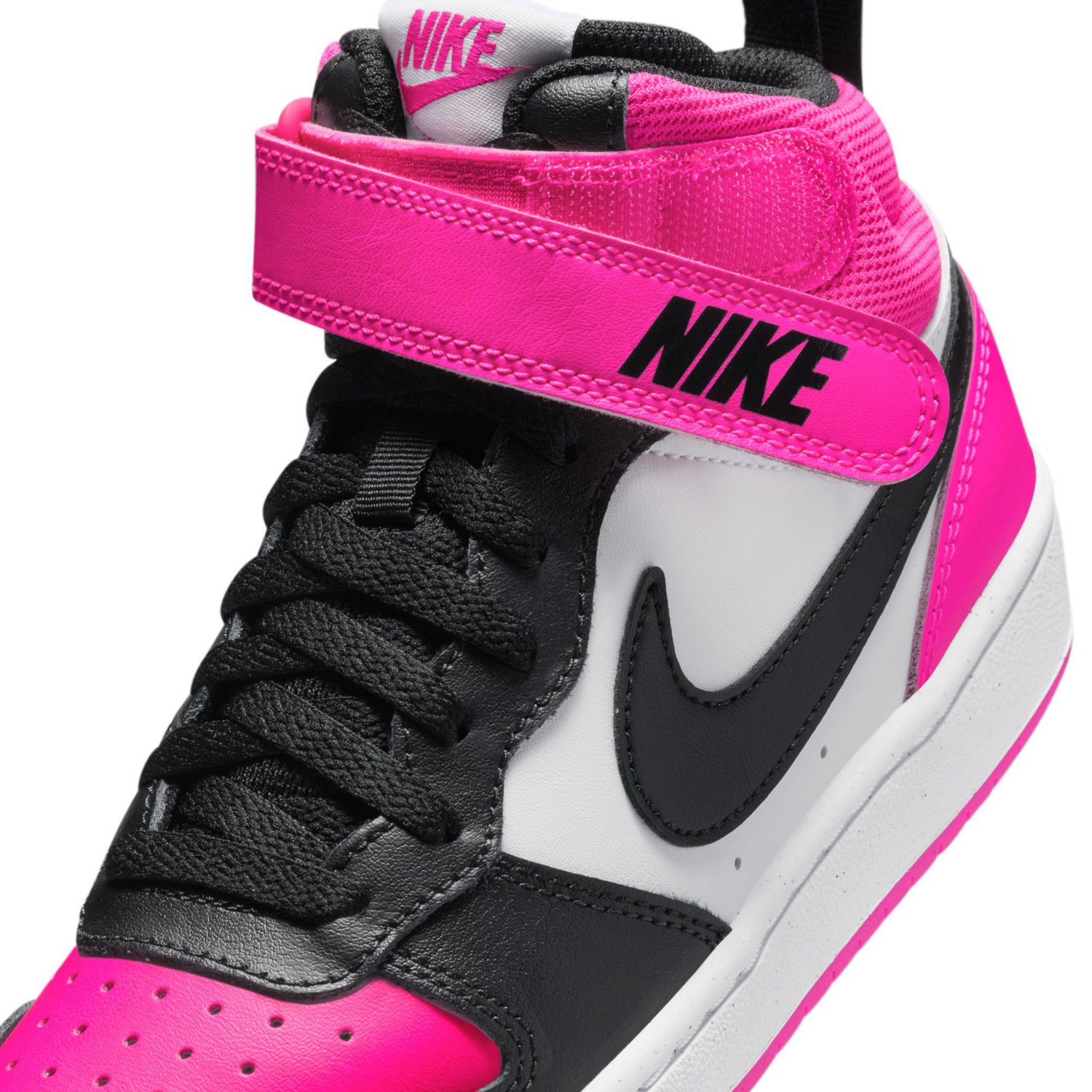 NIKE COURT BOROUGH MID WTR PSV 21.5㎝ NEW Nike Court Borough Mid 2 PSV Fierce Pink Black Youth