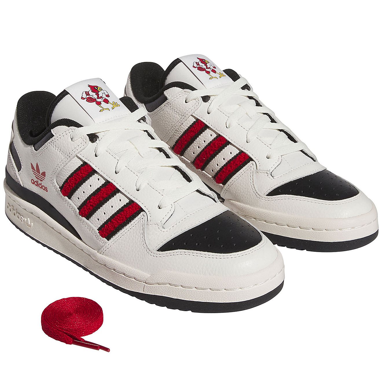 Unisex adidas Louisville Cardinals Forum Low Basketball Shoes                                                                    - view number 3