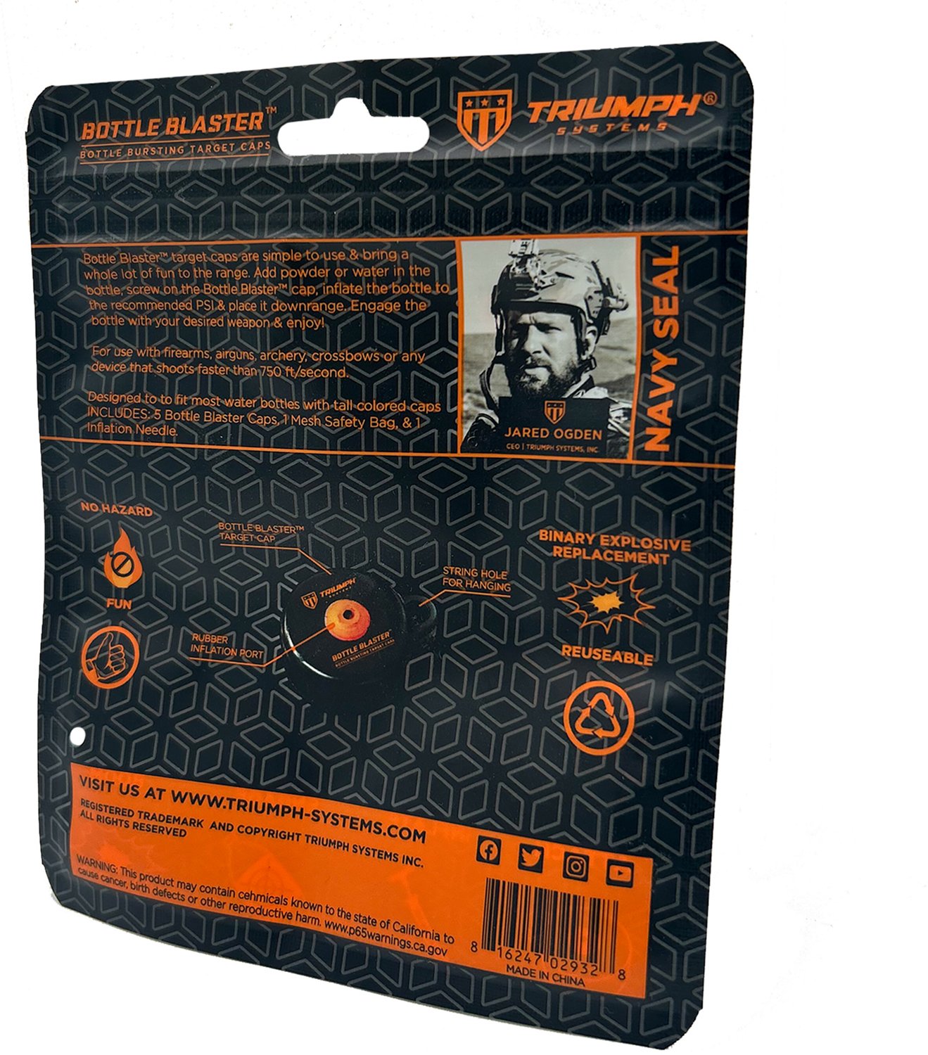 Triumph Bottle Blaster Bottle Bursting Target Caps 5-Pack - view number 2