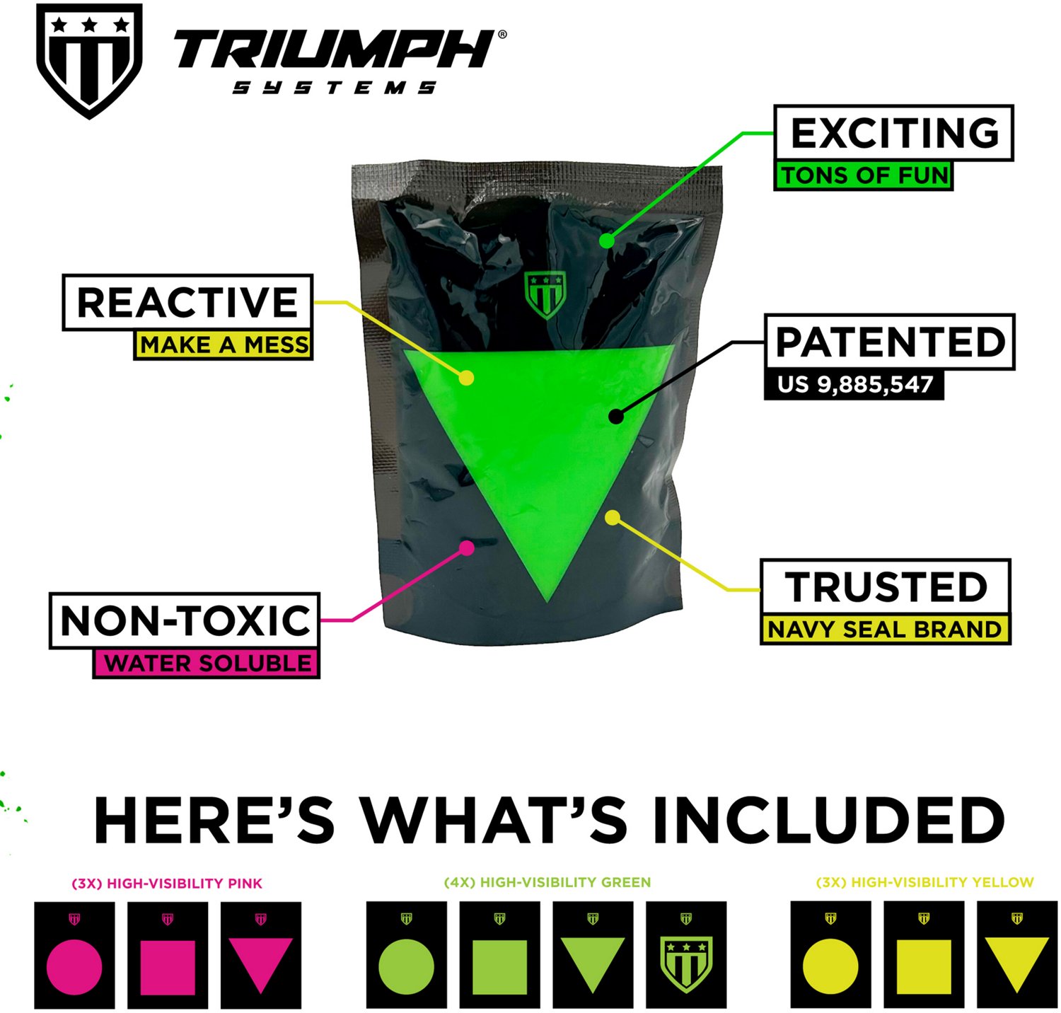 Triumph Pop Packs Reactive Bursting Targets 10-Pack                                                                              - view number 3