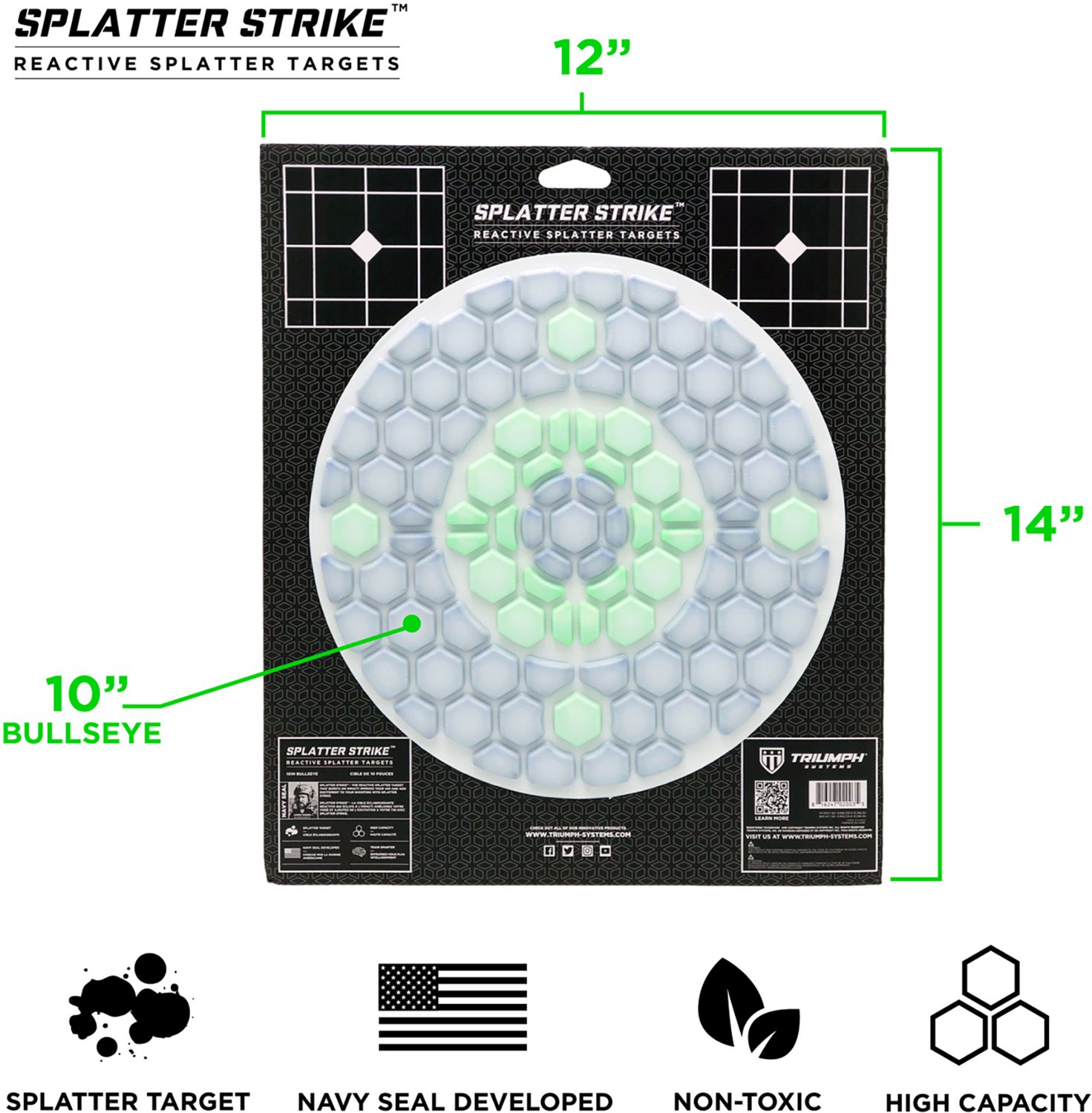 Triumph Splatter Strike Reactive Splatter Bullseye Target - view number 4