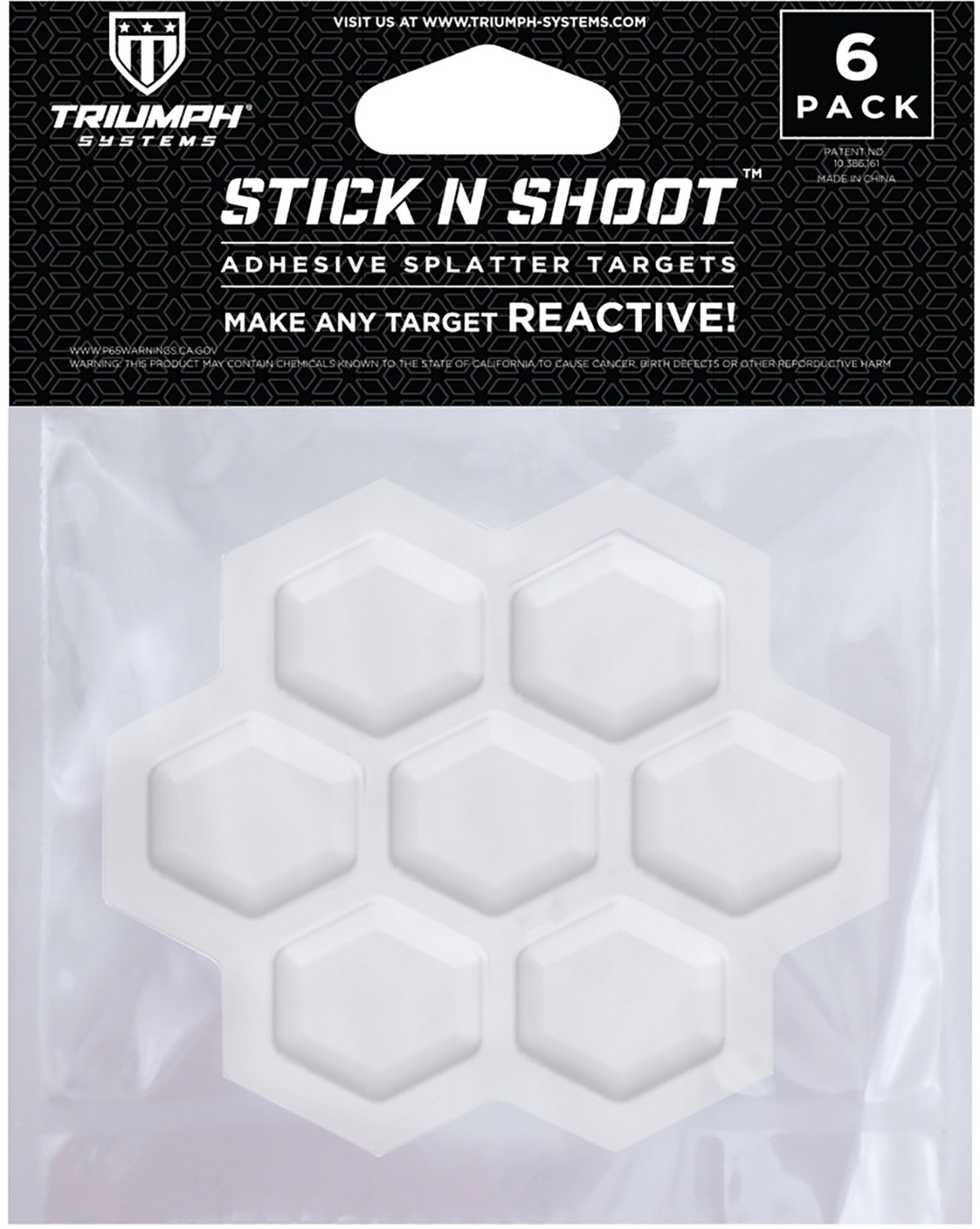 Triumph Stick N Shoot Adhesive Reactive Targets 6-Pack