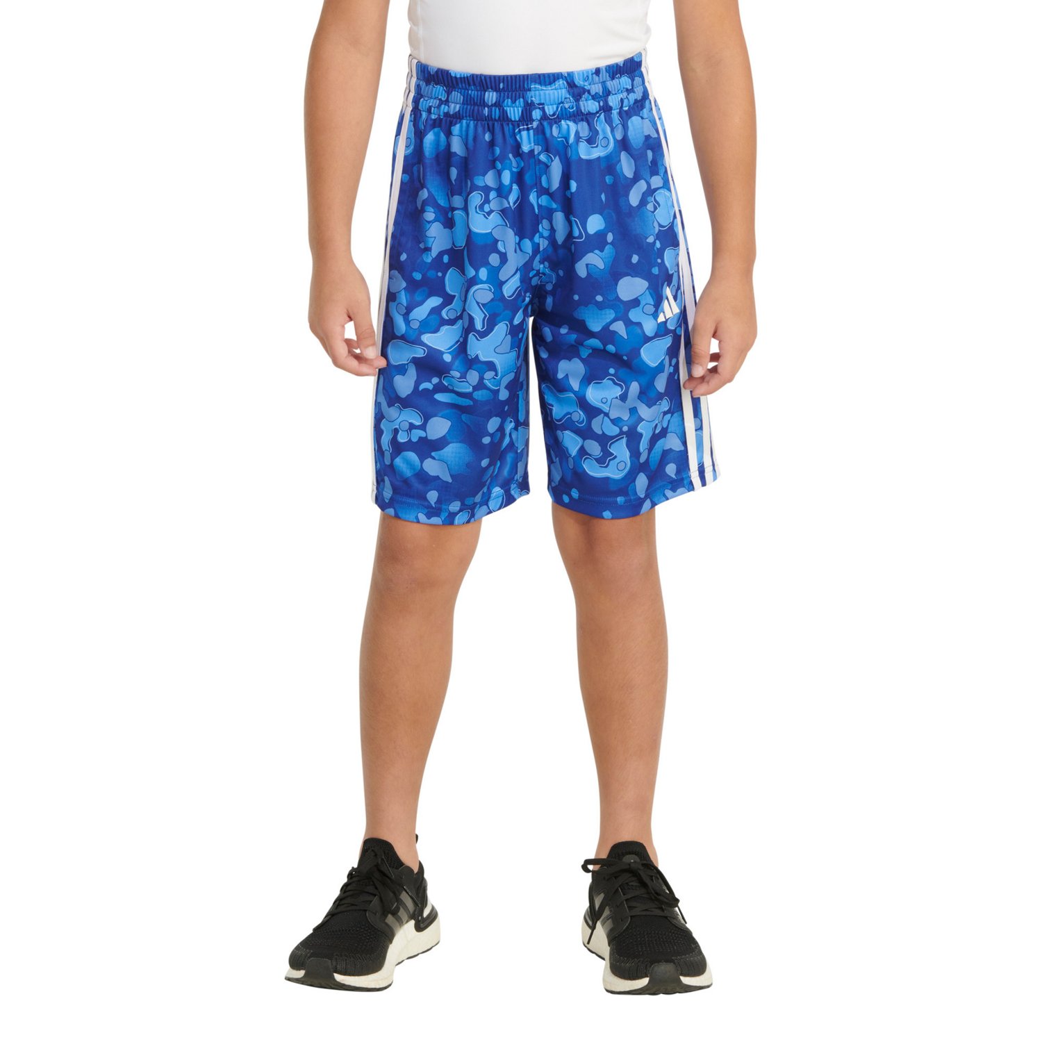 Blue camo adidas shorts online