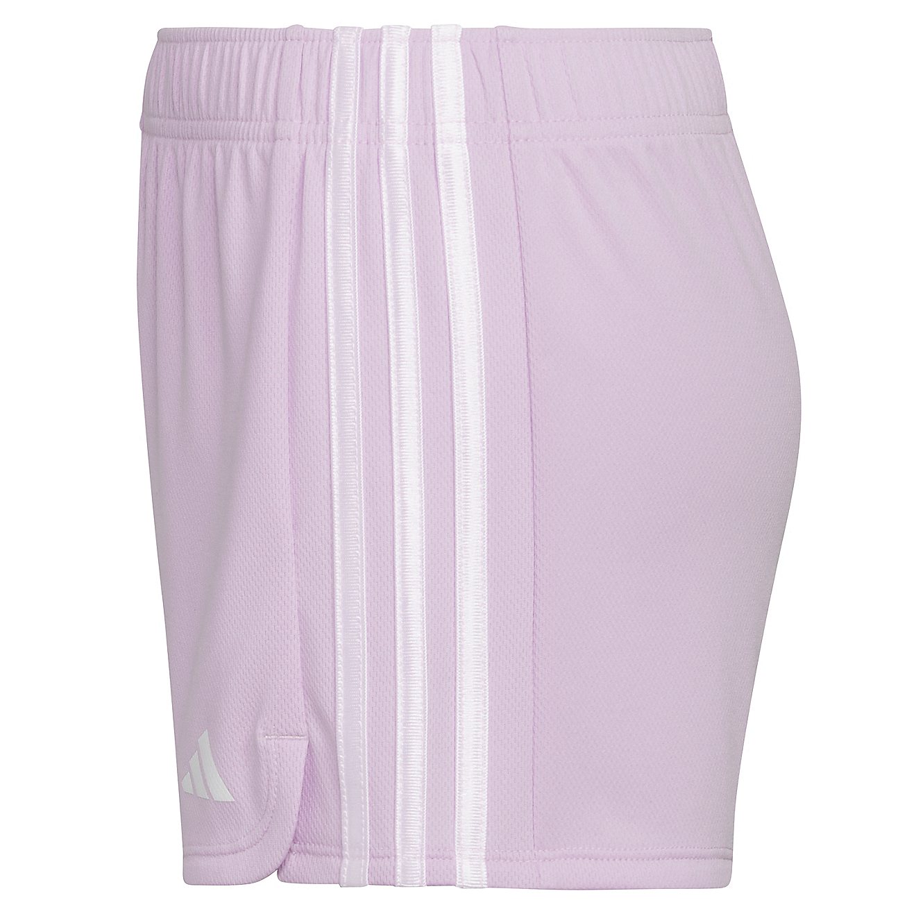 adidas Girls' AEROREADY 3-Stripes Pacer Mesh Shorts                                                                              - view number 8