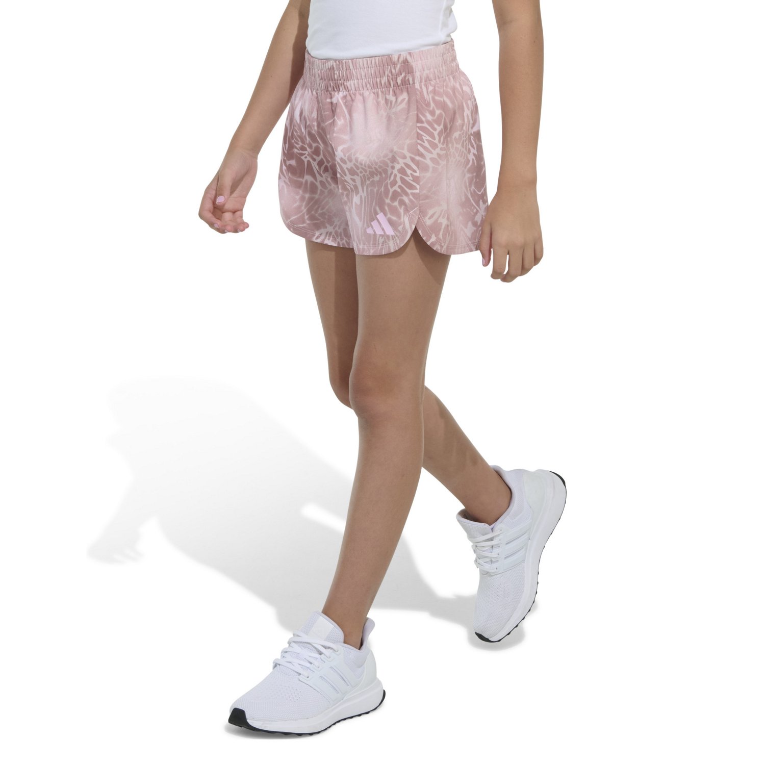 adidas Girls' AOP Woven Gradient Animal Pacer Shorts - view number 2