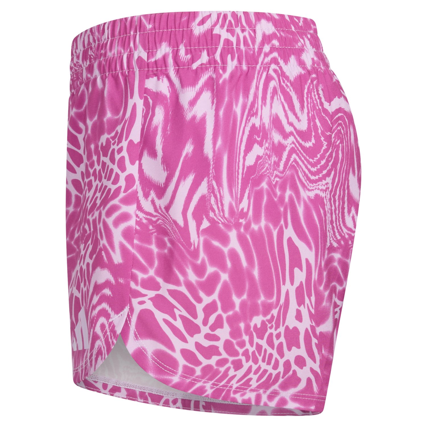 adidas Girls' AOP Woven Gradient Animal Pacer Shorts - view number 7