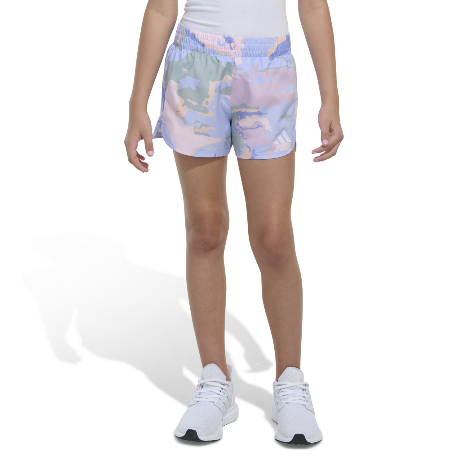 adidas Girls' AOP Woven Pacer Shorts 2-3/4 in