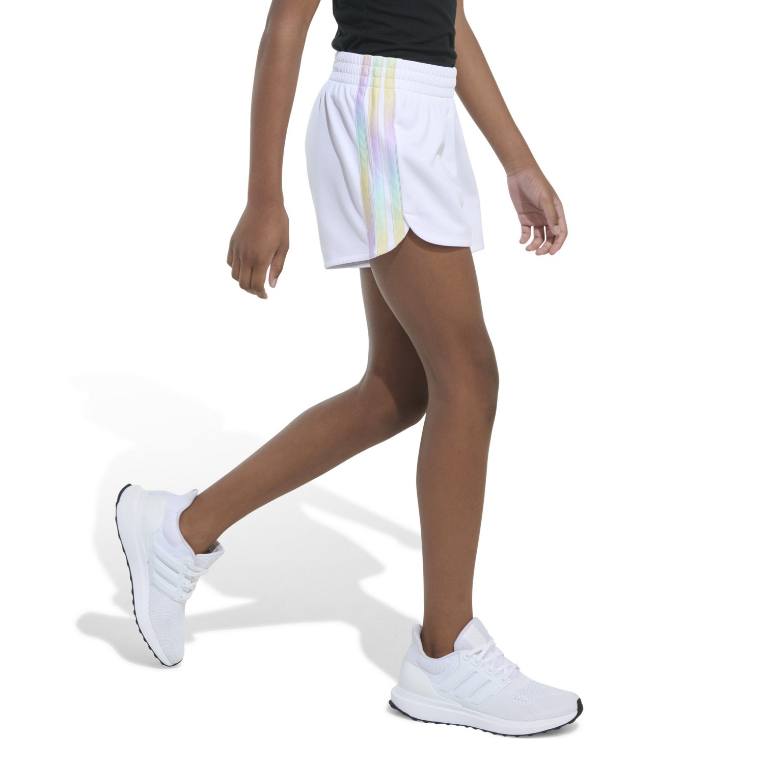 adidas Girls' Gradient 3S Mesh Pacer Shorts - view number 4