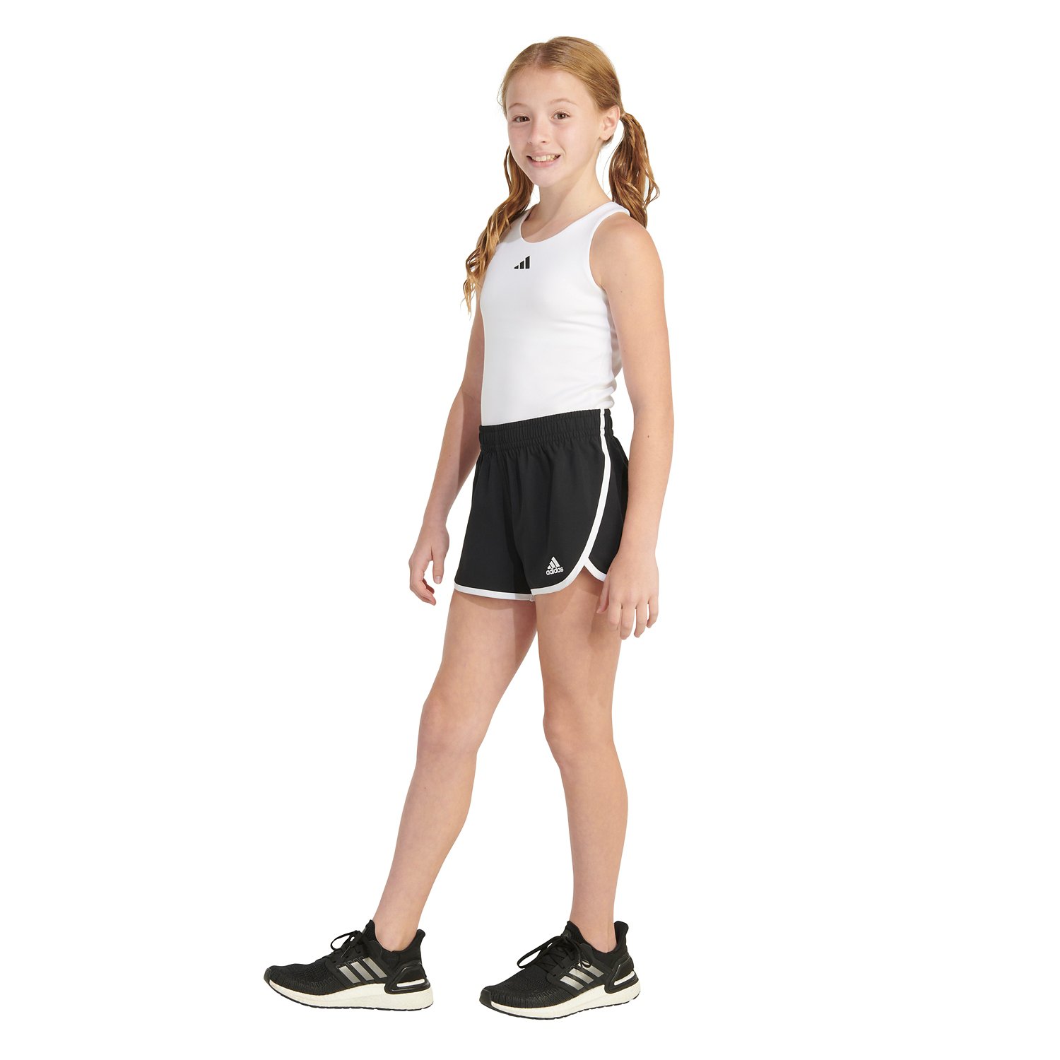 adidas Girls' Woven Retro YRR Shorts 3 in - view number 2