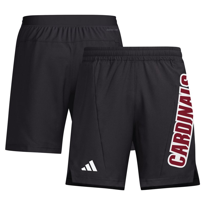 adidas Louisville Cardinals Designed for Training AEROREADY Shorts Black, Large - NCAA Accessories at Academy Sports