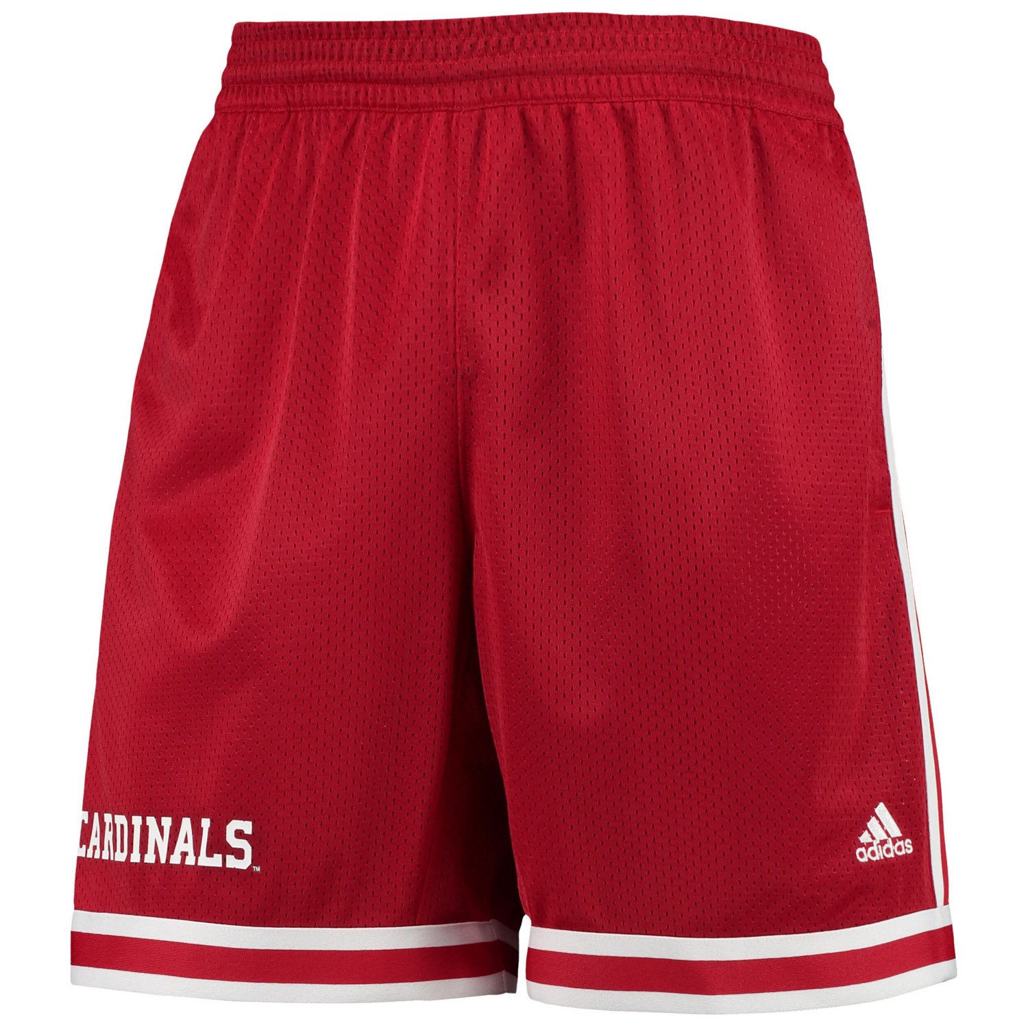 Adidas Men's Louisville Cardinals Cardinal Red Retro Reverse Basketball Shorts, Medium