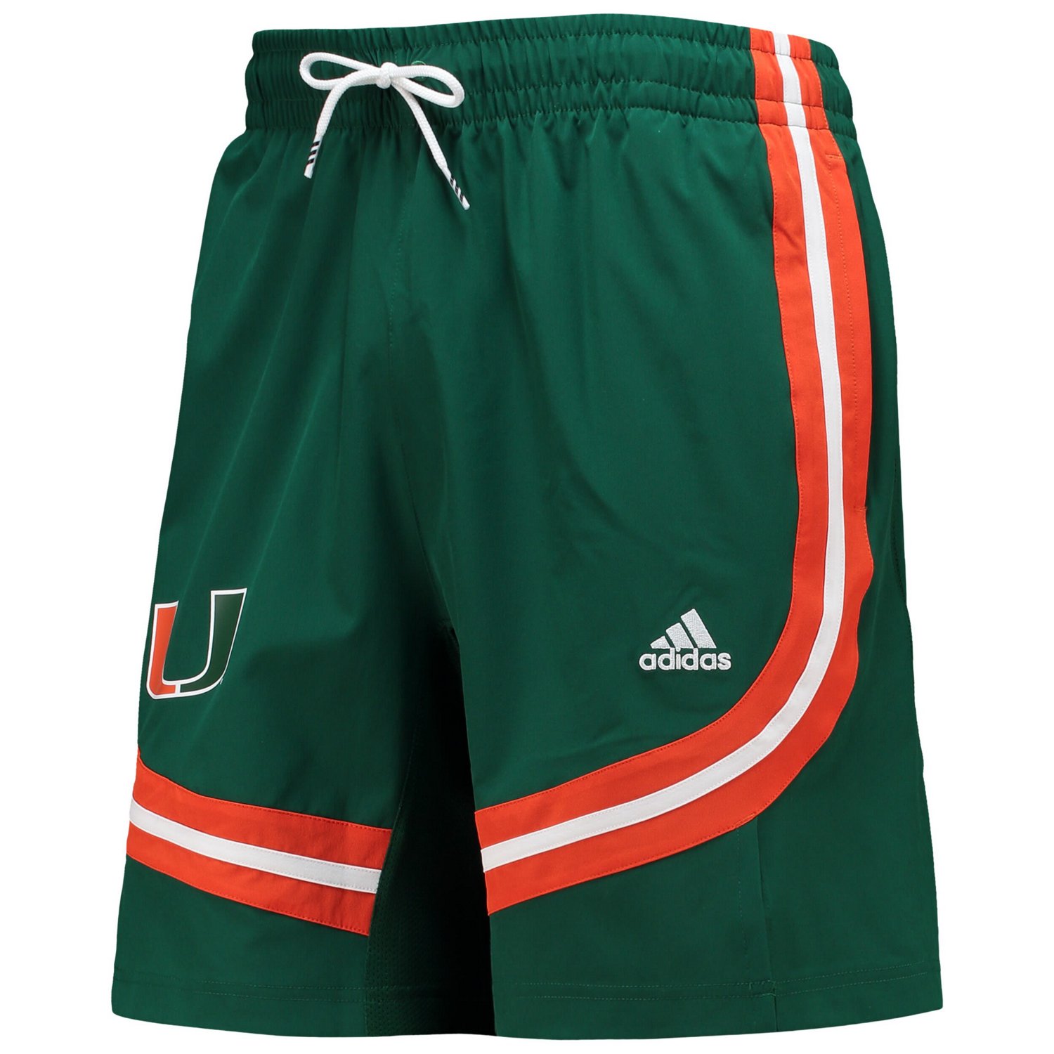 adidas Miami Hurricanes Swingman Basketball AEROREADY Shorts                                                                     - view number 2