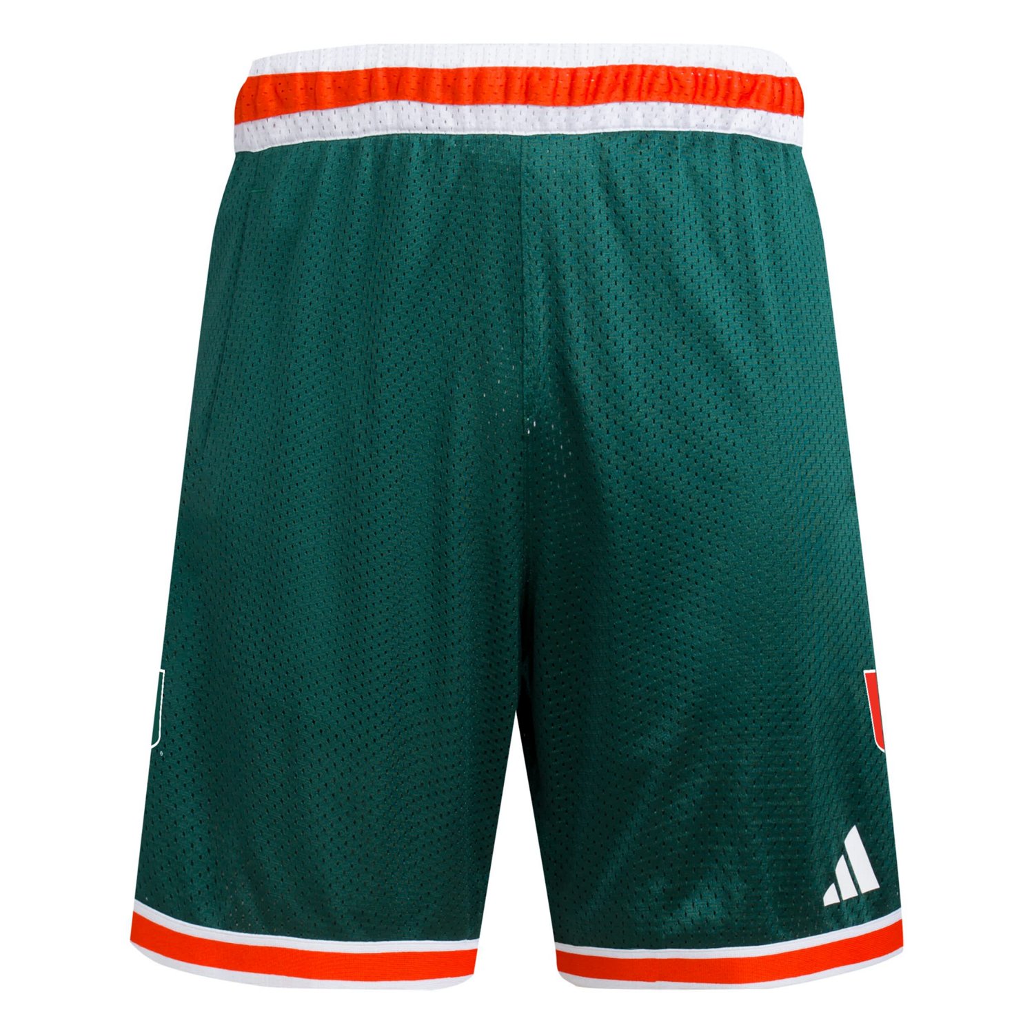 adidas Miami Hurricanes Swingman Replica Basketball Shorts                                                                       - view number 2