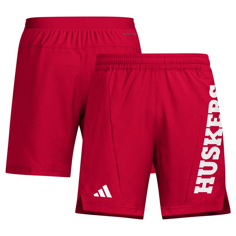 adidas Nebraska Huskers Designed for Training AEROREADY Shorts Scarlet, Medium - NCAA Accessories at Academy Sports