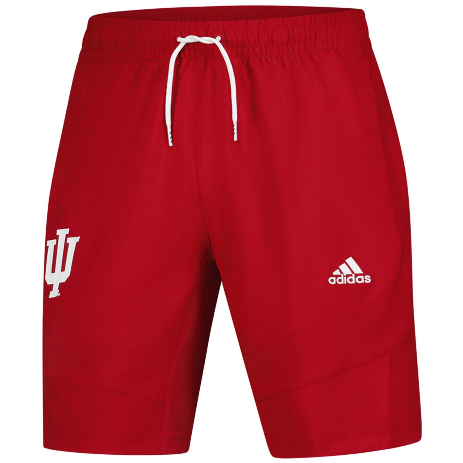 adidas Scarlet Indiana Hoosiers Swingman Replica Basketball Shorts                                                               - view number 2