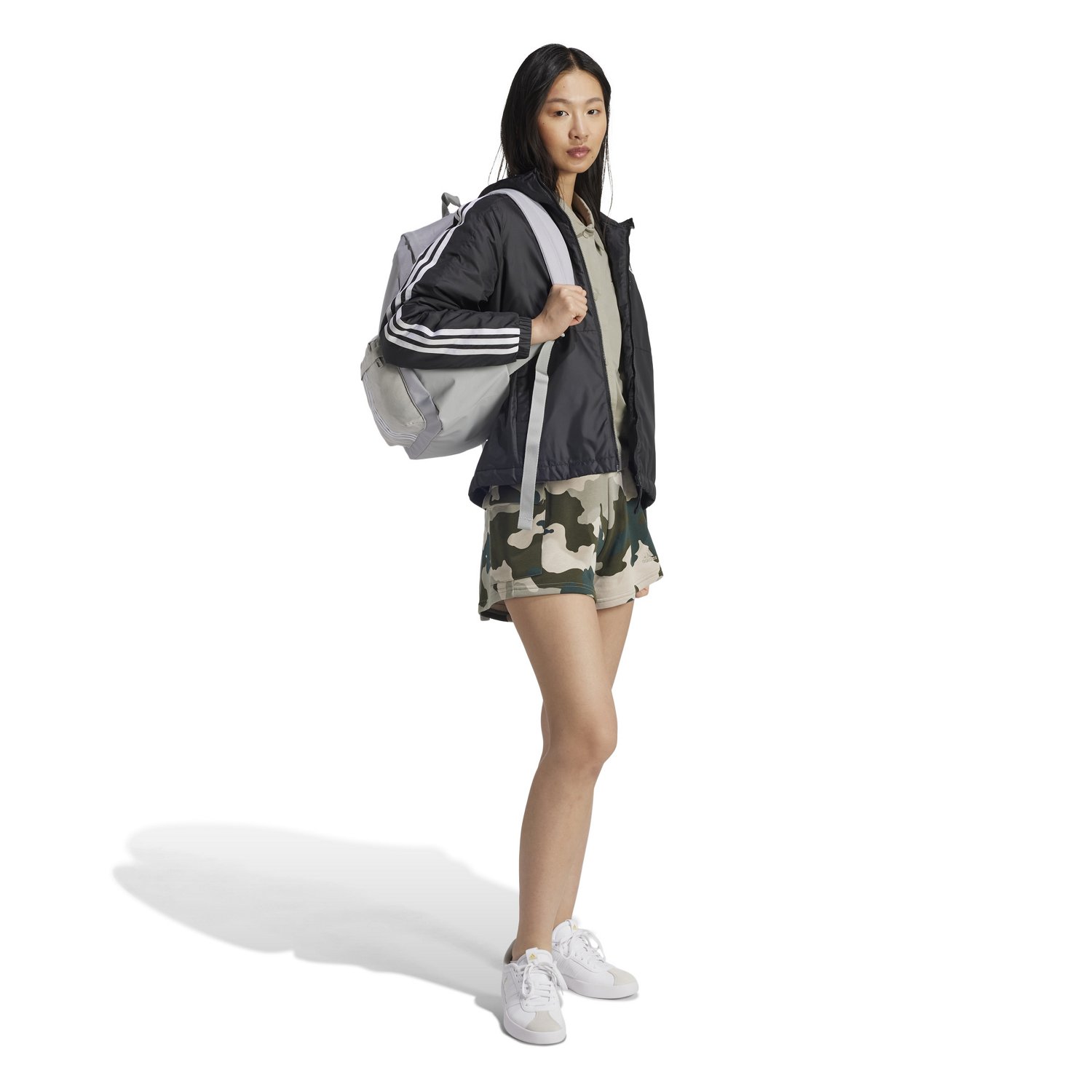 Adidas Women's Camo Print Cargo Shorts                                                                                           - view number 6