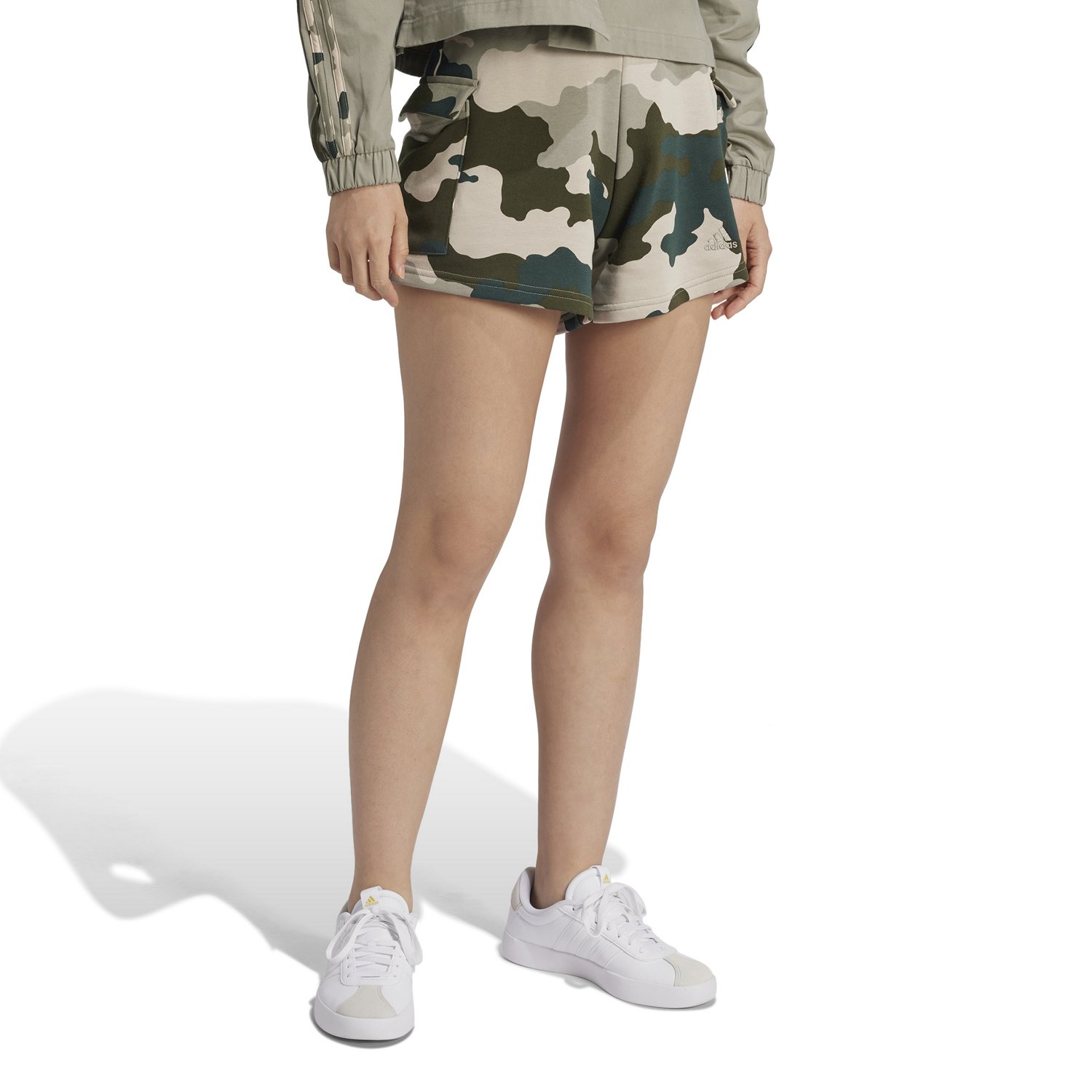 Adidas Women's Camo Print Cargo Shorts                                                                                           - view number 4